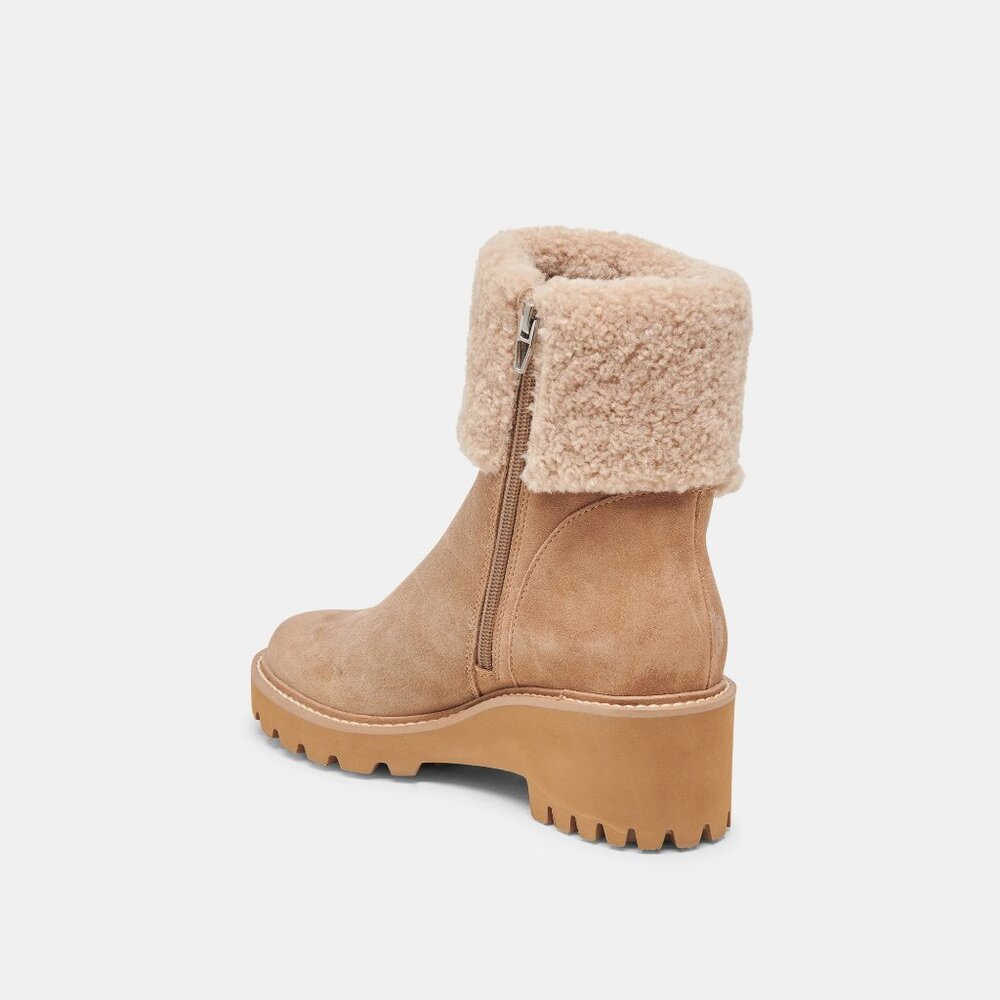 Dolce Vita Hug H2O Waterproof Boots in Mushroom Suede - Picture 5 of 9